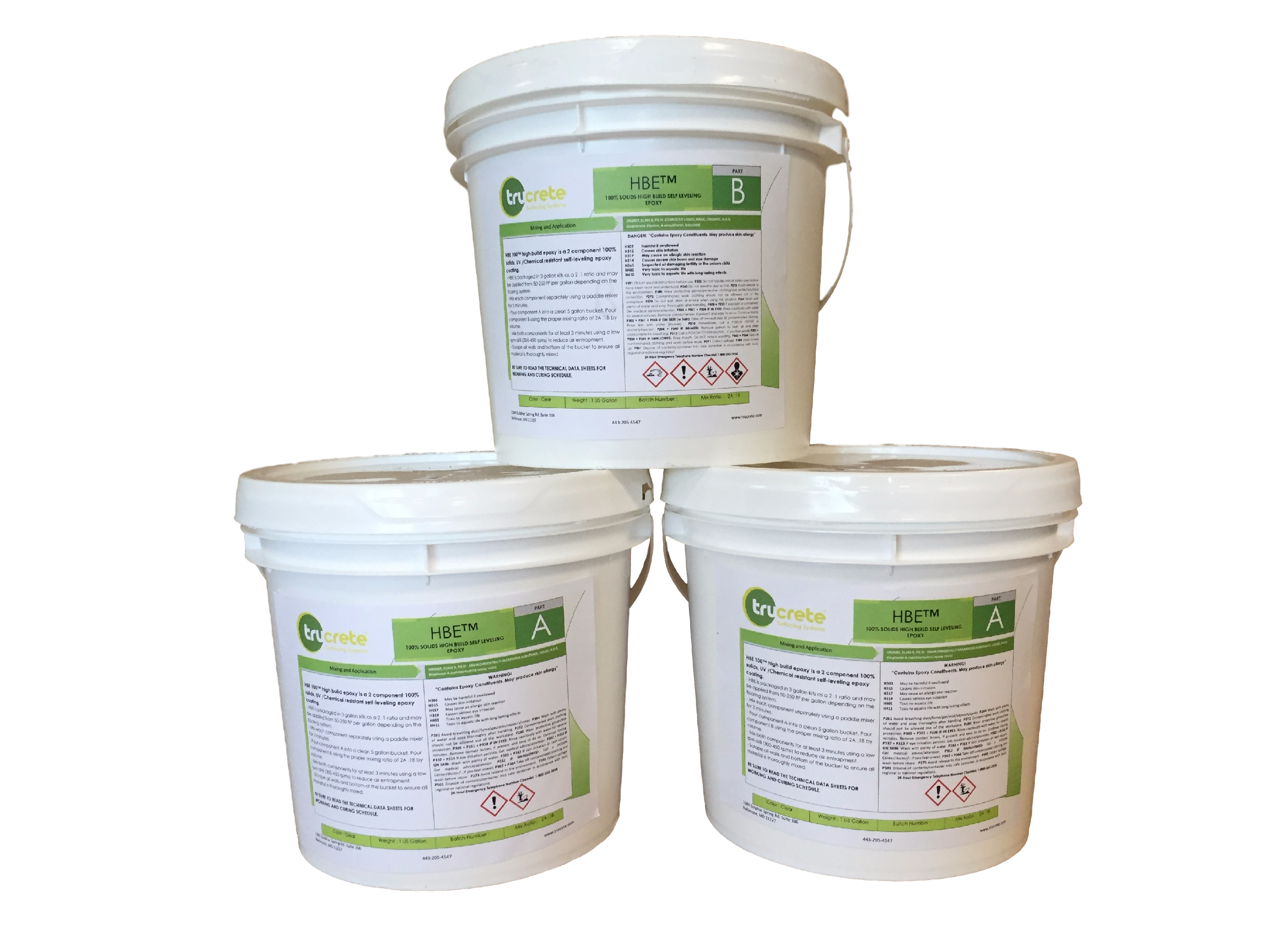 HBE 100% Solids High Build Epoxy: 3 Gallon Kit