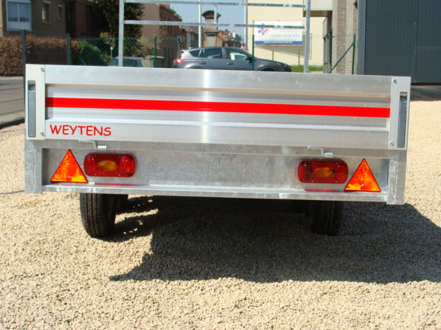 Thumbnail: Dubbele as kipper plateauwagen Weytens  260 x 150 cm