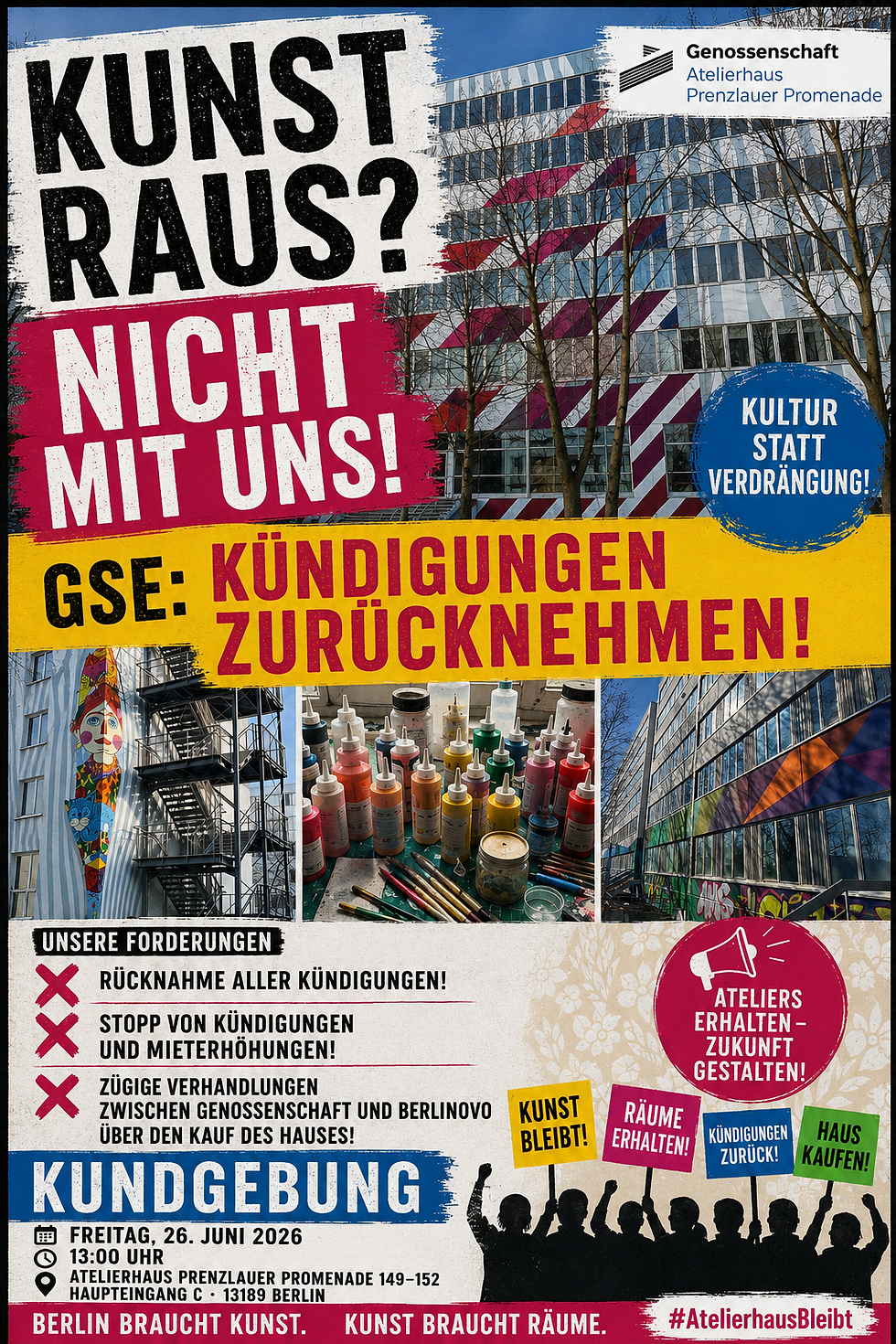 Freitag, 26.6. -- 13:00 Uhr Protestkundgebung hier!