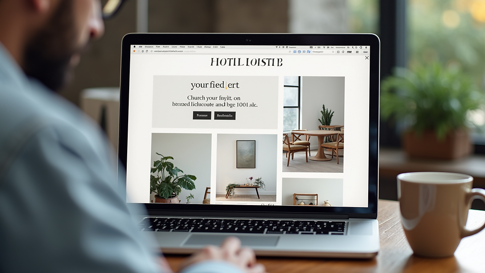 Close-up of a laptop screen showing a brand style guide