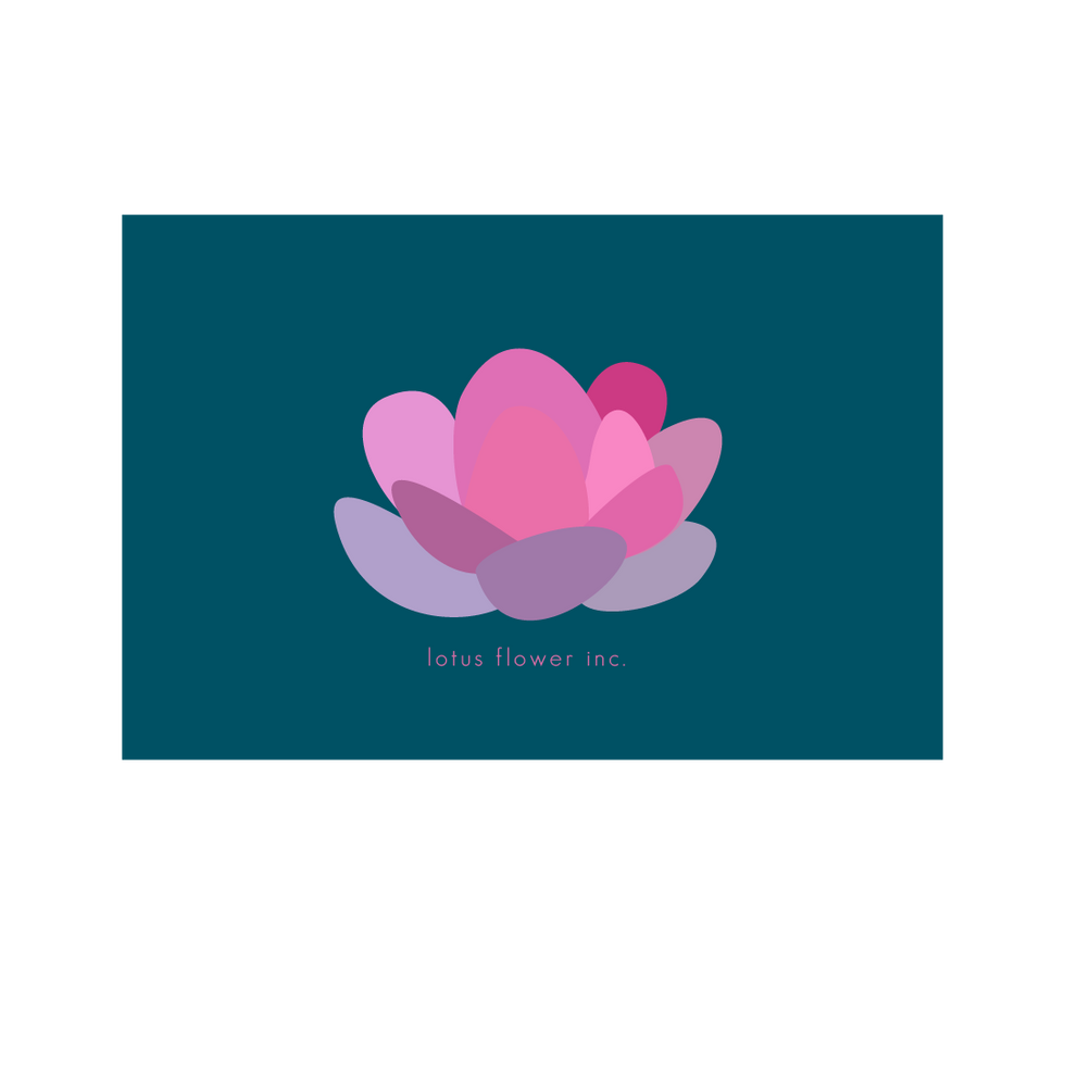 Lotus Flower Card Design