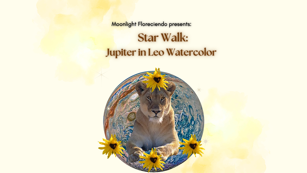 Star Walk: Jupiter in Leo Watercolor
