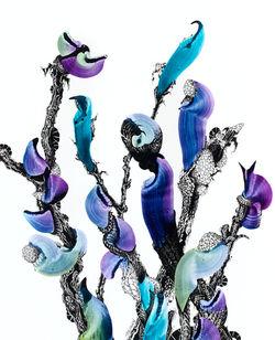 Turquoise and Violet