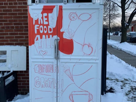 Leave what you can, take what you need: community fridge.