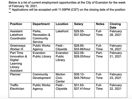 Jobs, jobs, jobs ...