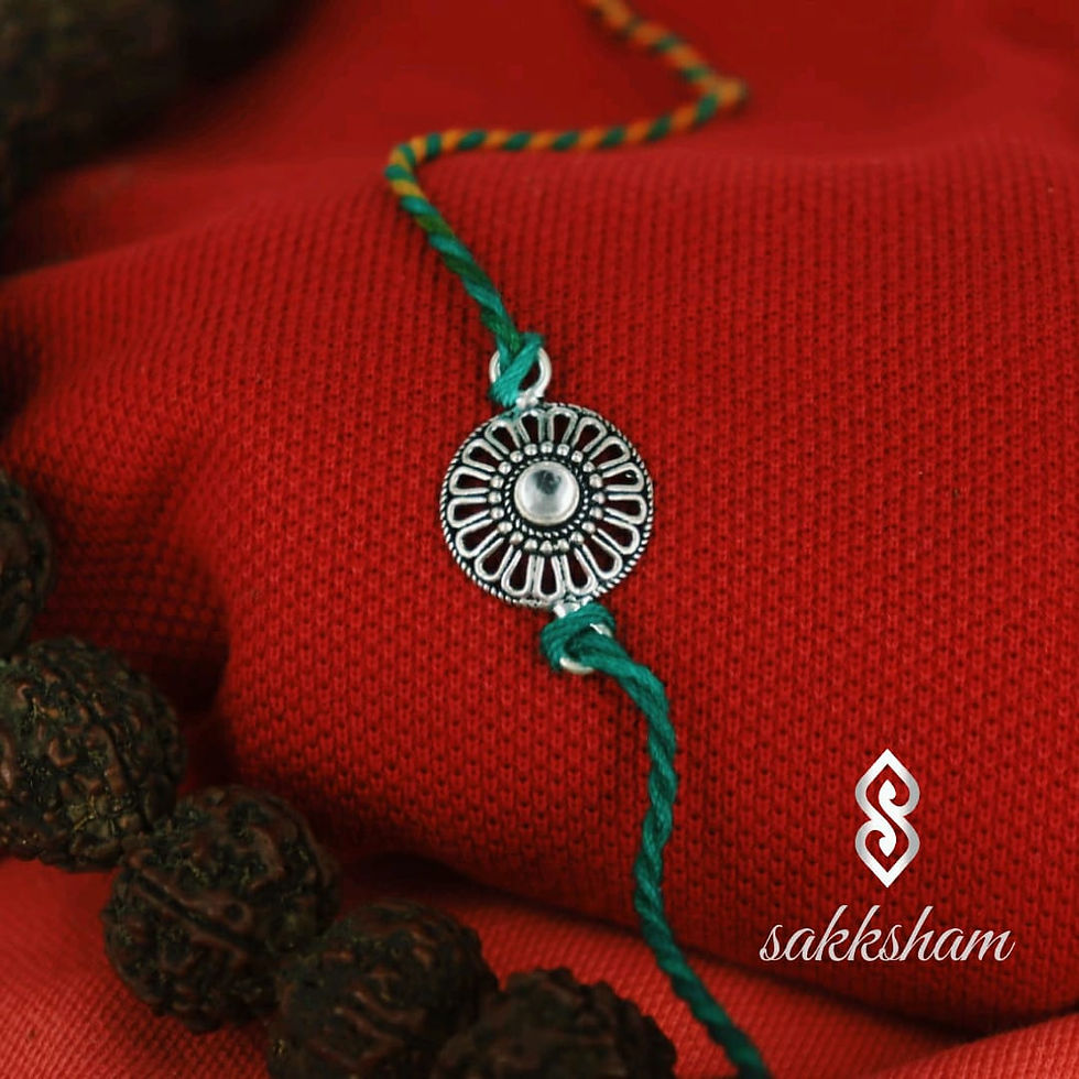 Sakksham 925 Pure Silver Rakhi SSC1
