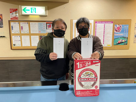 2023.1.4(水)マグスミノエ 9ボール Monthly Tournament結果|PABC|KPCL|大阪ビリヤード