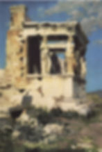 Figure 10: Erechtheion. The portico of caryatids. (Polenov, 1882)