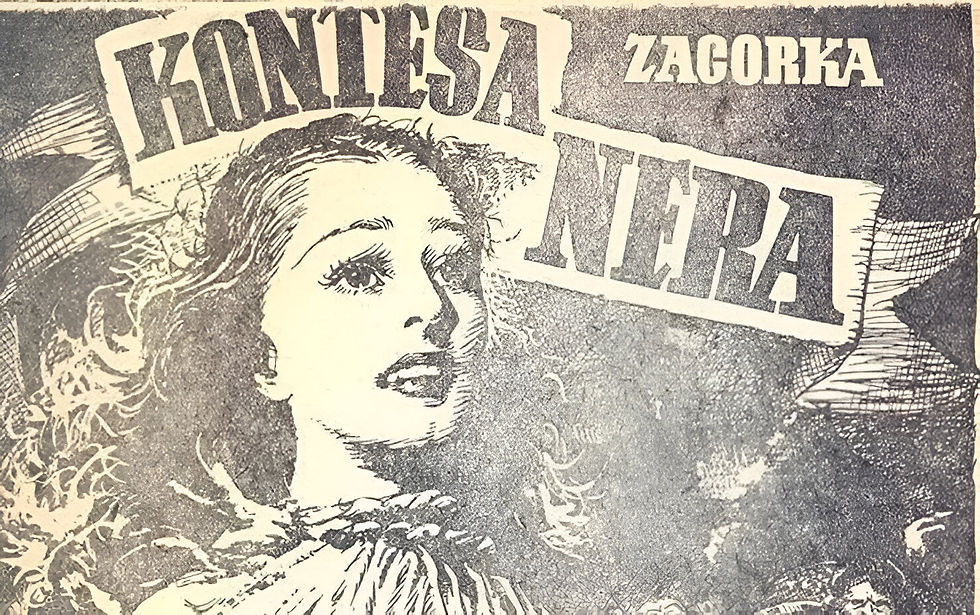 Figure 9: Male novine (1912). The first newspaper publication of Zagorka's The Witch of Gritch.