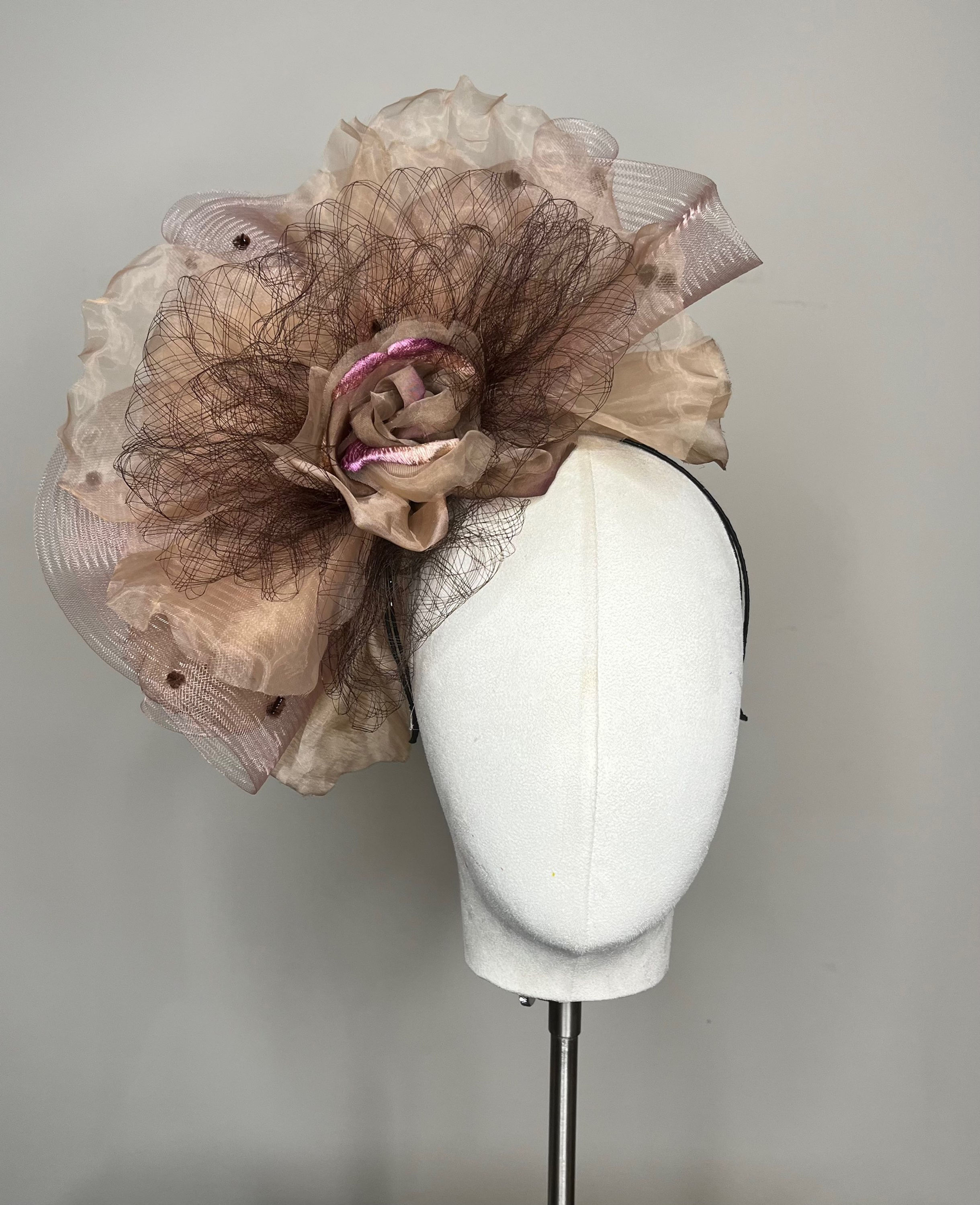 Brown Fascinator 