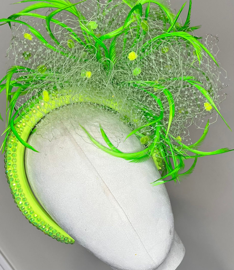 Thumbnail: Lime Green Fascinator 