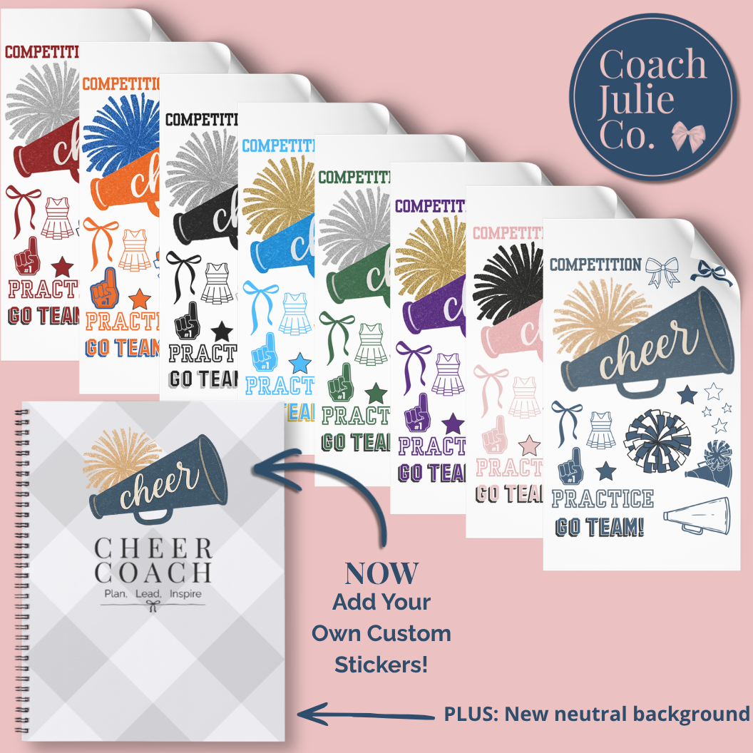 Cheer Coach Planner Decor Stickers