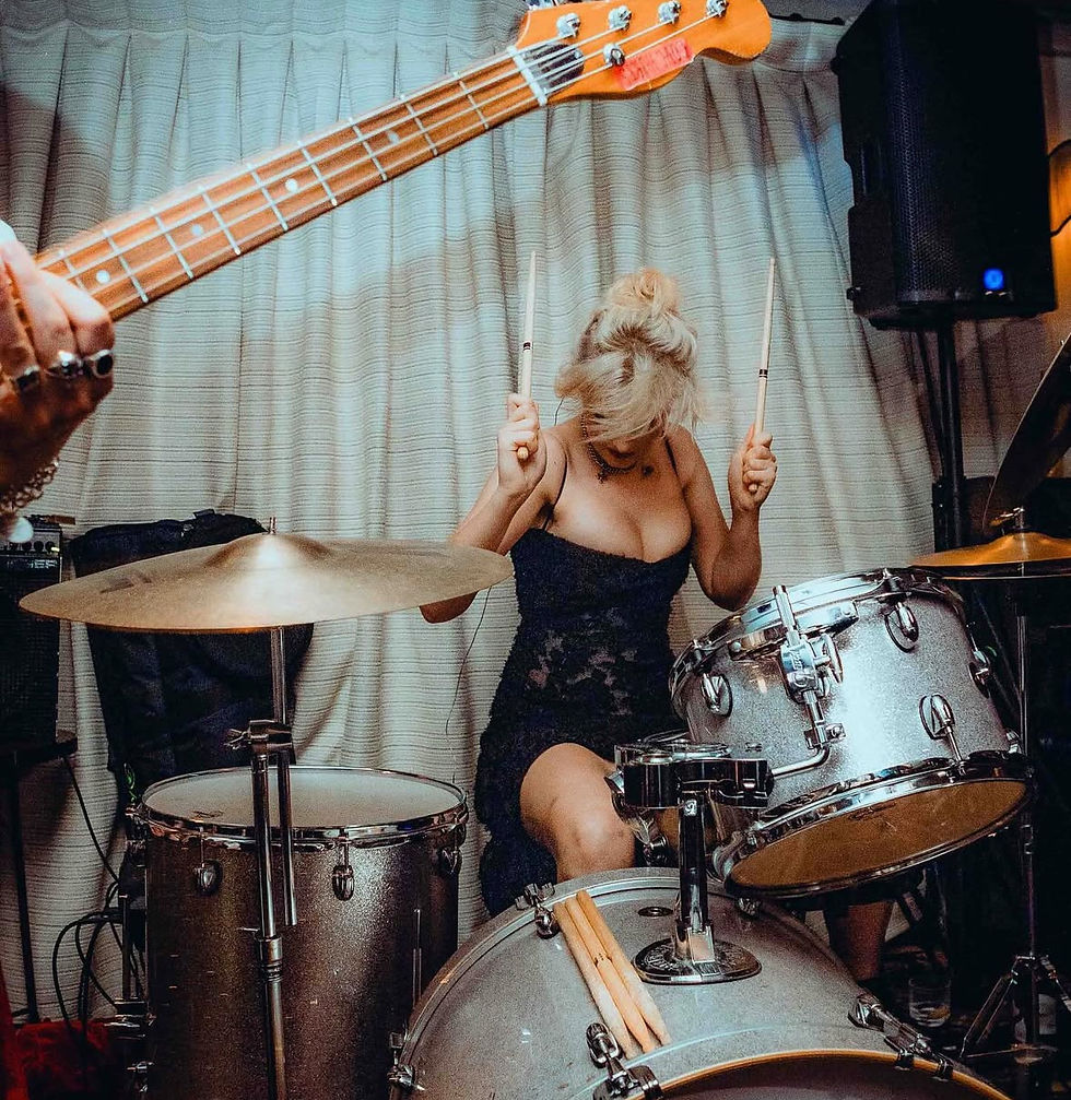 Hattie Steel Female Drummer