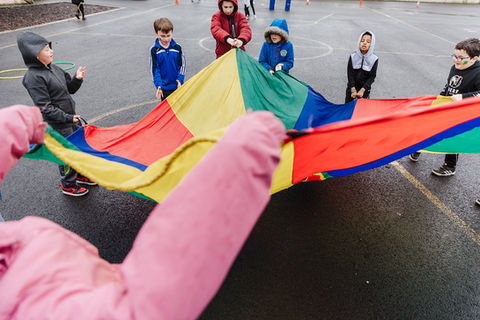 Kids playing outside
