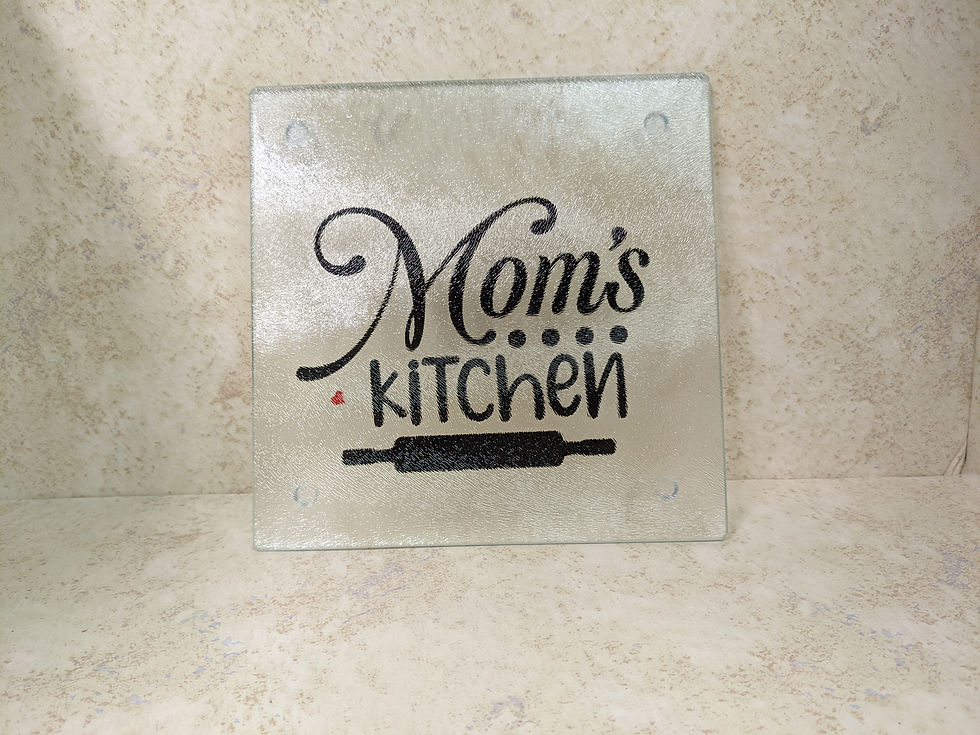 Mom's Kitchen Glass Cutting Boards