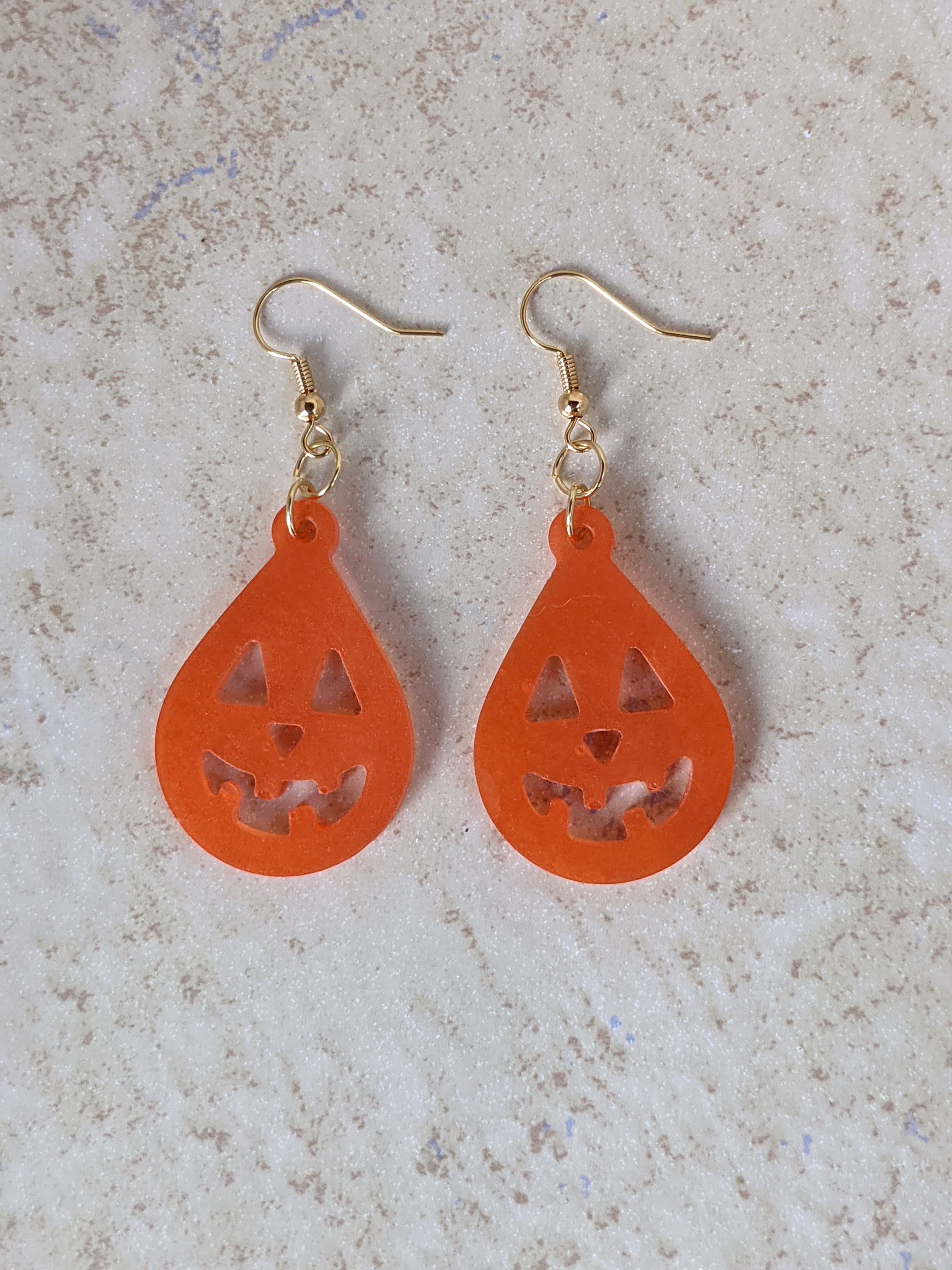 Jack-O-Lantern Dangle Earrings