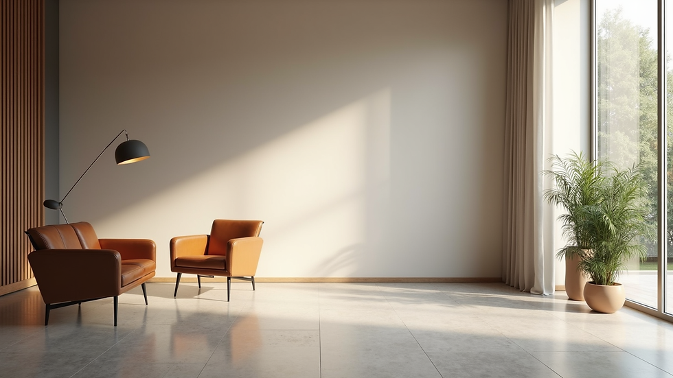 Vue de face d’une salle de consultation calme avec fauteuils pour hypnose
