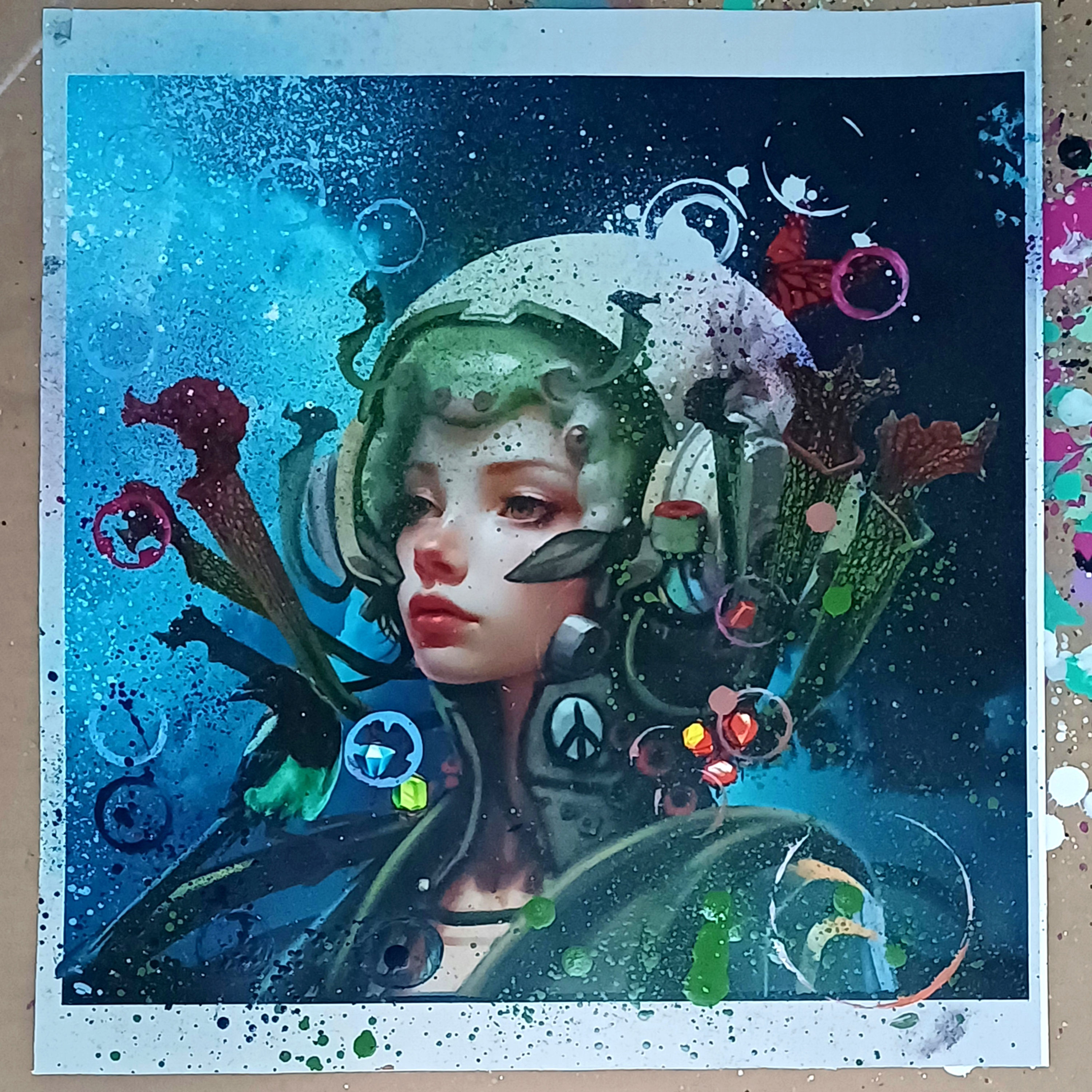 Forbidden fruit original print sketch