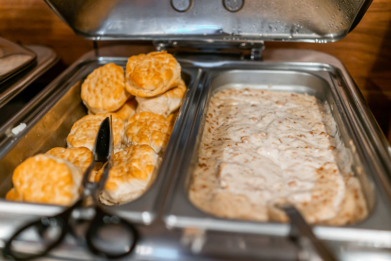 Breakfast catering services for Greensboro, NC full-service buffet with southern food.