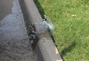 broken sprinkler head