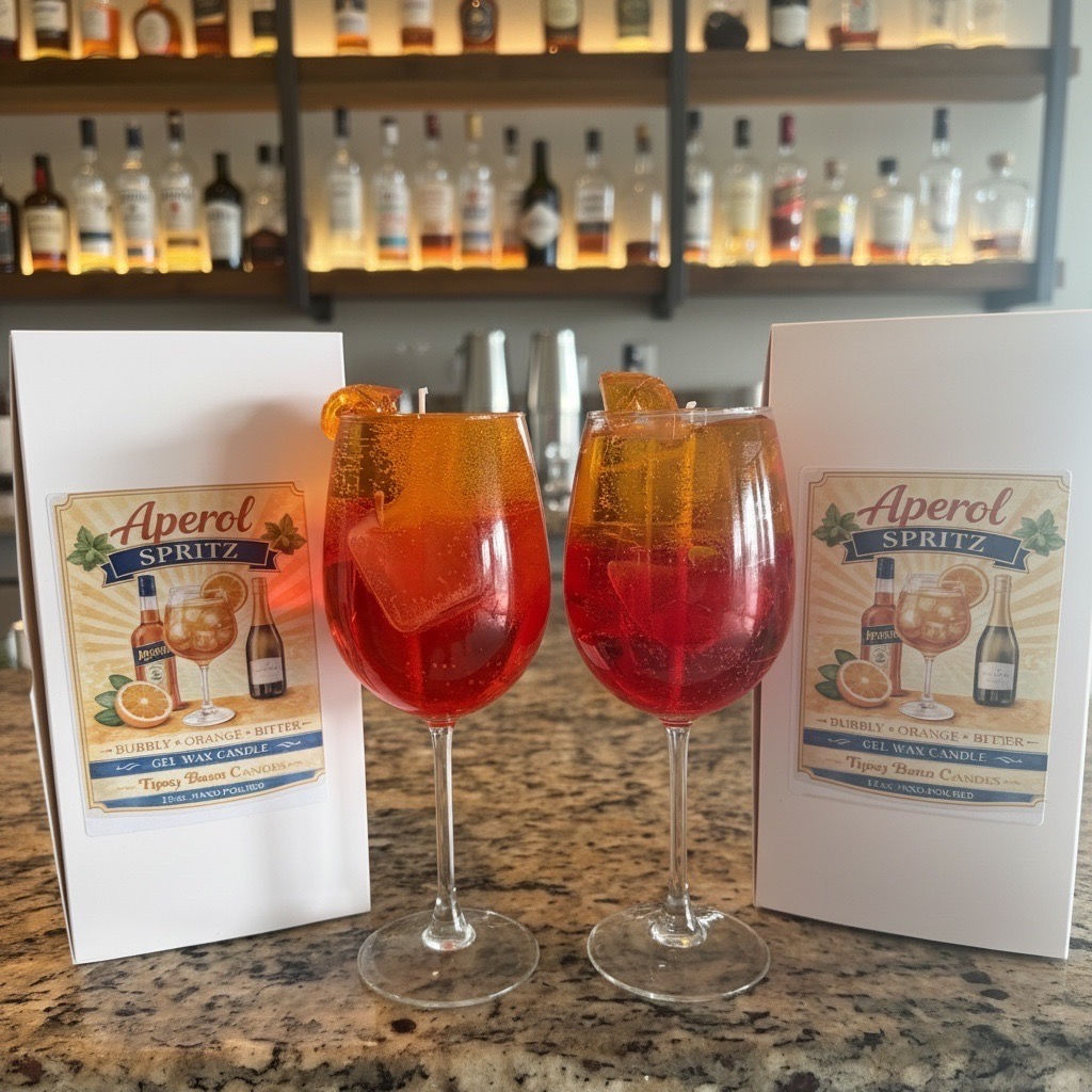 Aperol Spritz Candle