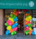 Store entrance balloons