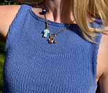 The Blue Knitted Olive Top