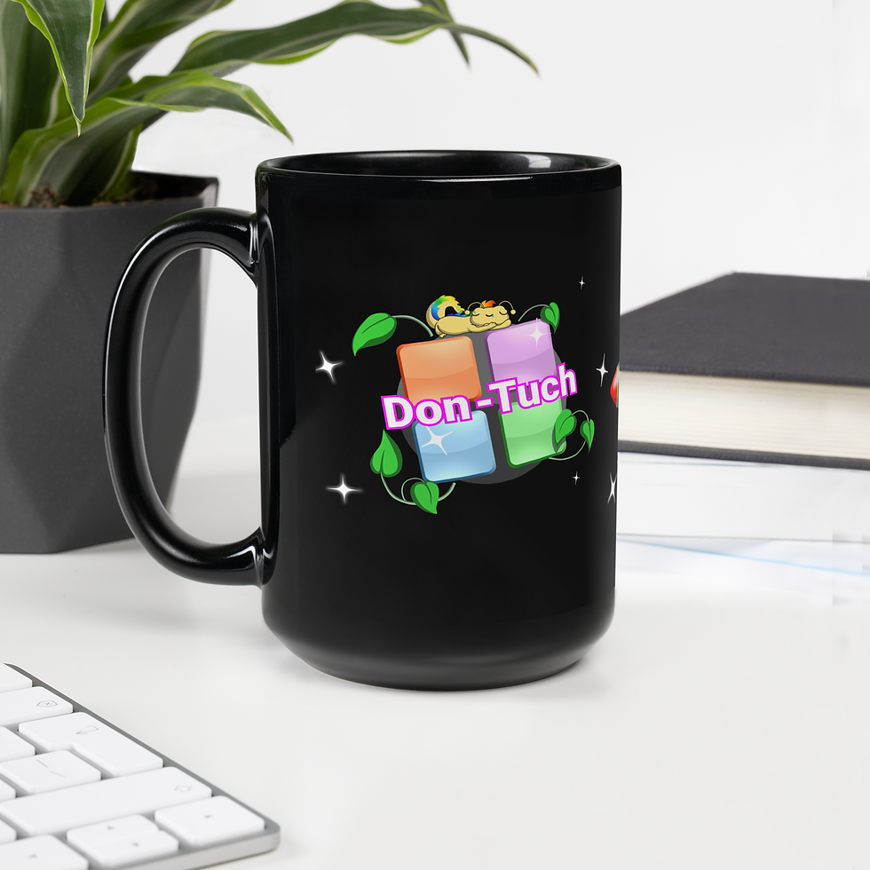 Miniatura: Don-Tuch Black Glossy Mug