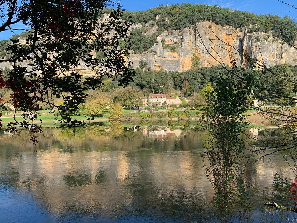 Vista del río en Dordoña