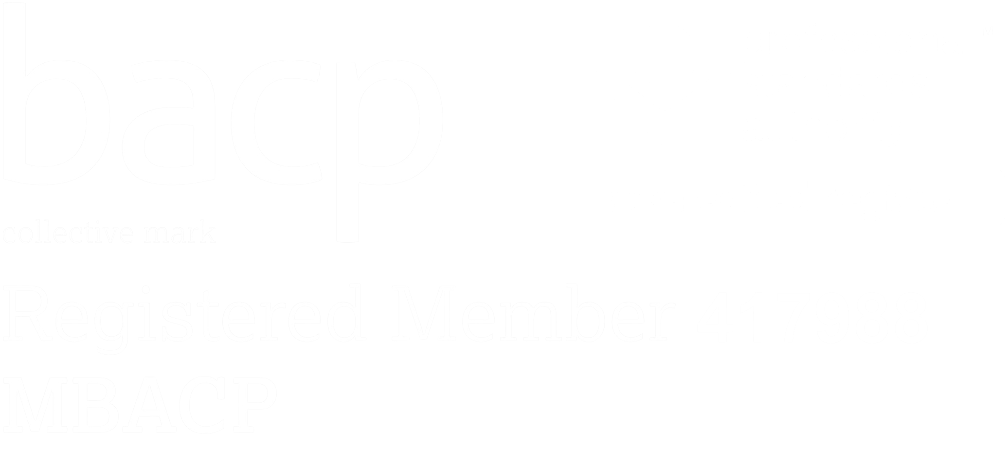 bacp Registered Member MBACP 417988, Professional Standards Authority accredited