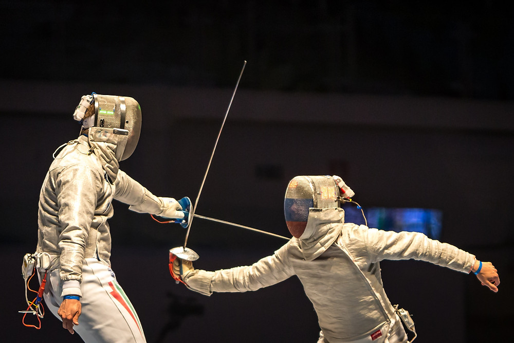 Fencing was just one of the Olympic sports with elated medal winners who pulled off the upset!
