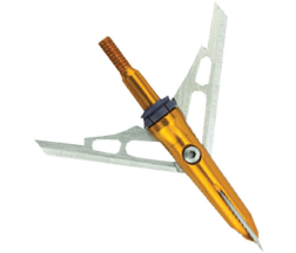Rage Crossbow X 2-Blade Archery Arrow Broadhead 100 or 125 Grain with Shock Coll