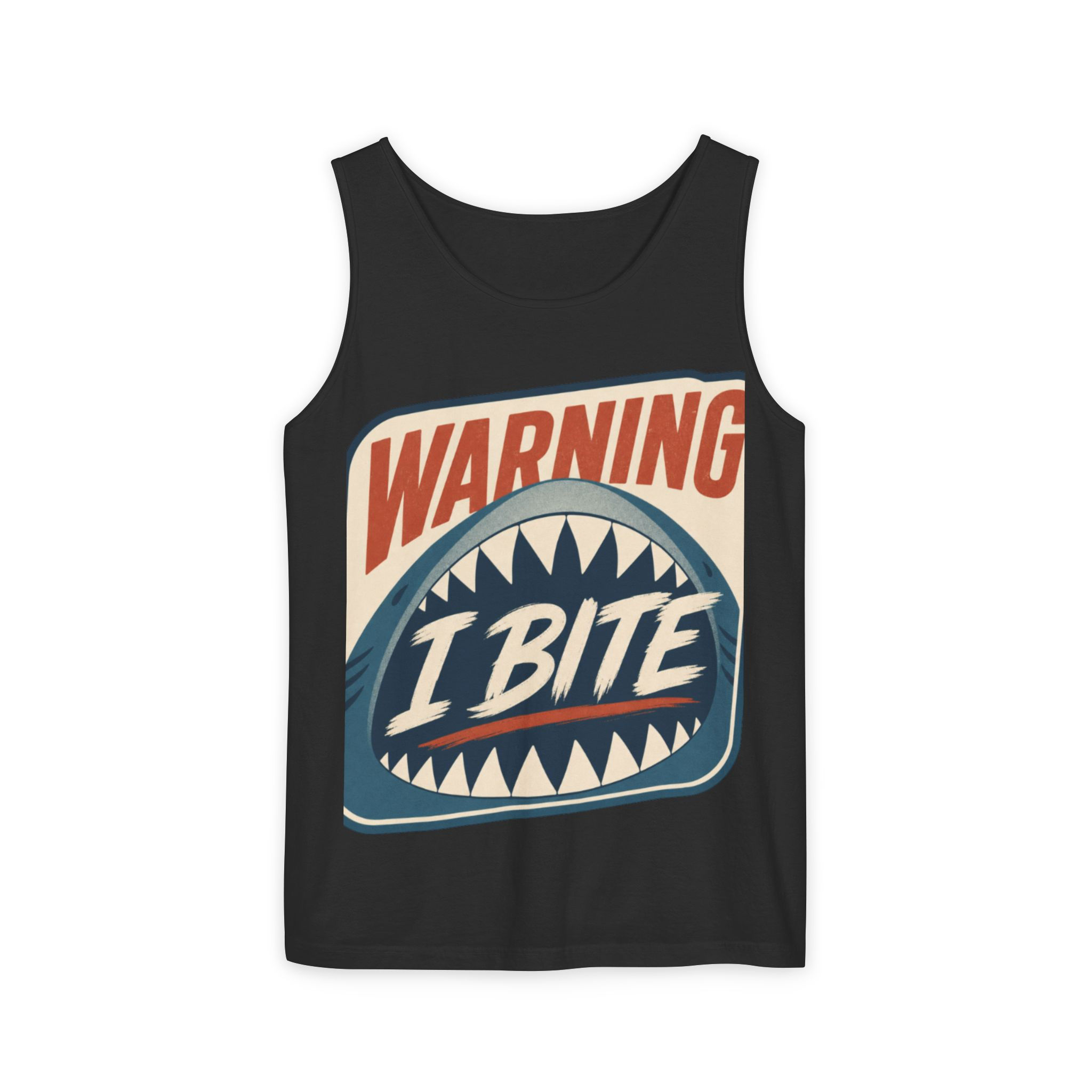 I Bite Shark Tank Top — Funny Shark Graphic Tank