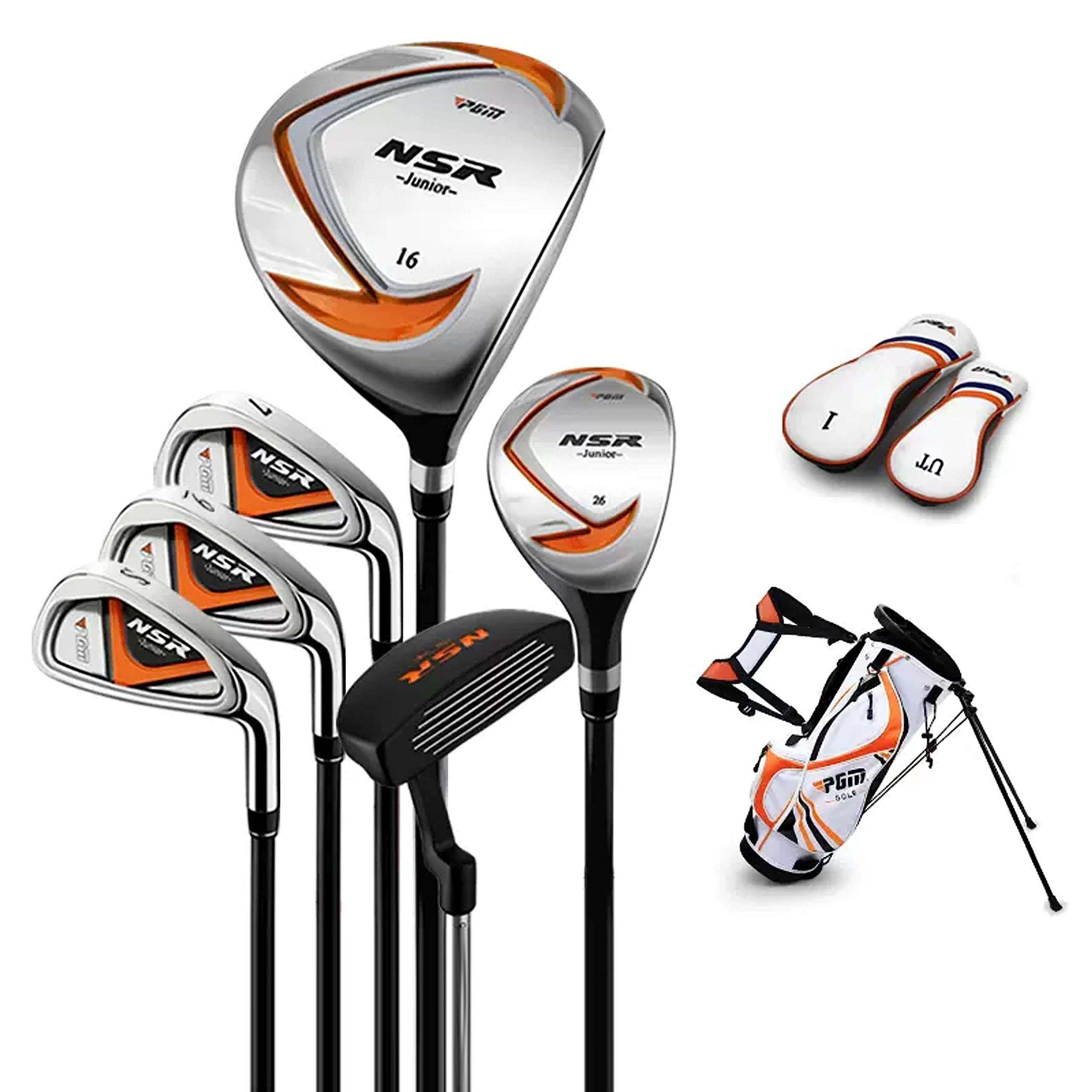 PGM Golf Club Set - 6 Pieces Junior Complete Golf Club Set for Kids