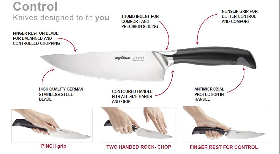 Thumbnail: Zyliss Control 3-Piece Starter Knife Set