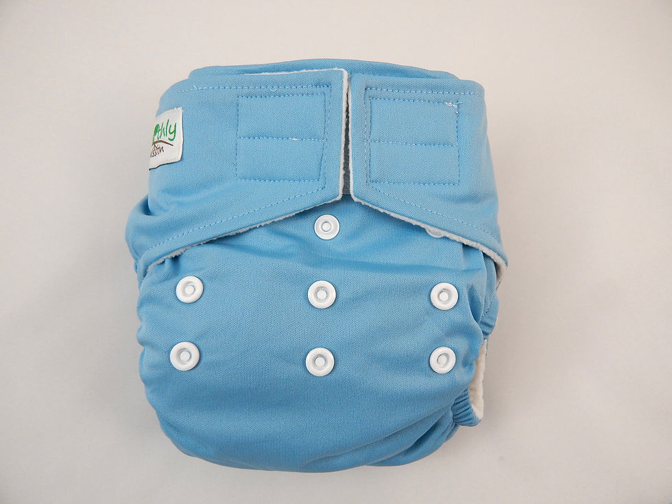 Thumbnail: Factory Seconds Modern Cloth Nappy/Diaper, bamboo inserts, 10 pk