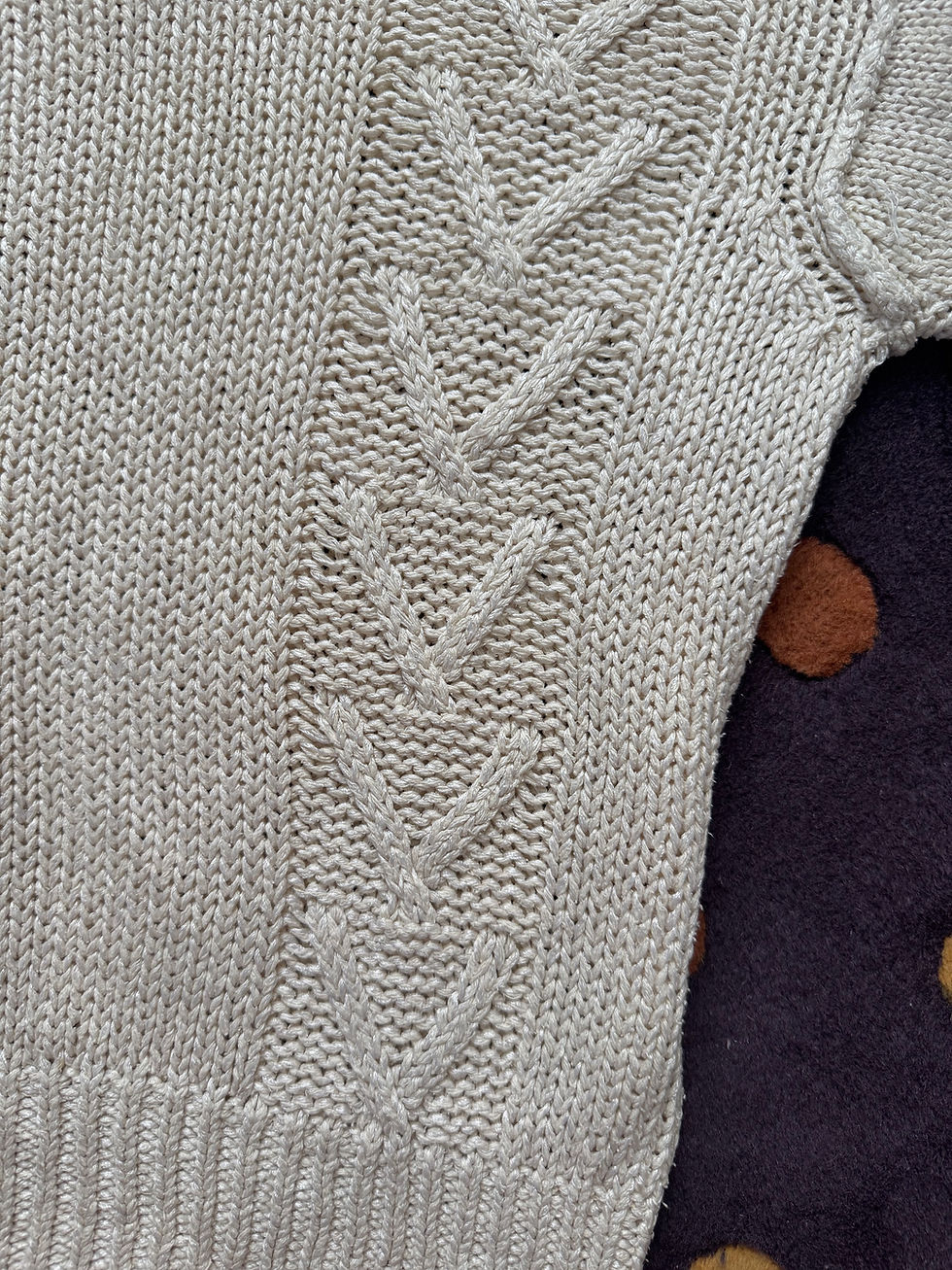 Thumbnail: 80s Liz Claiborne Cream Sweater