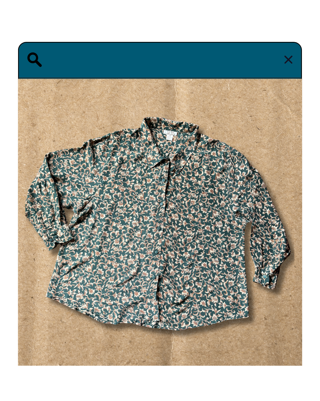 90s Silk Fuda Blouse