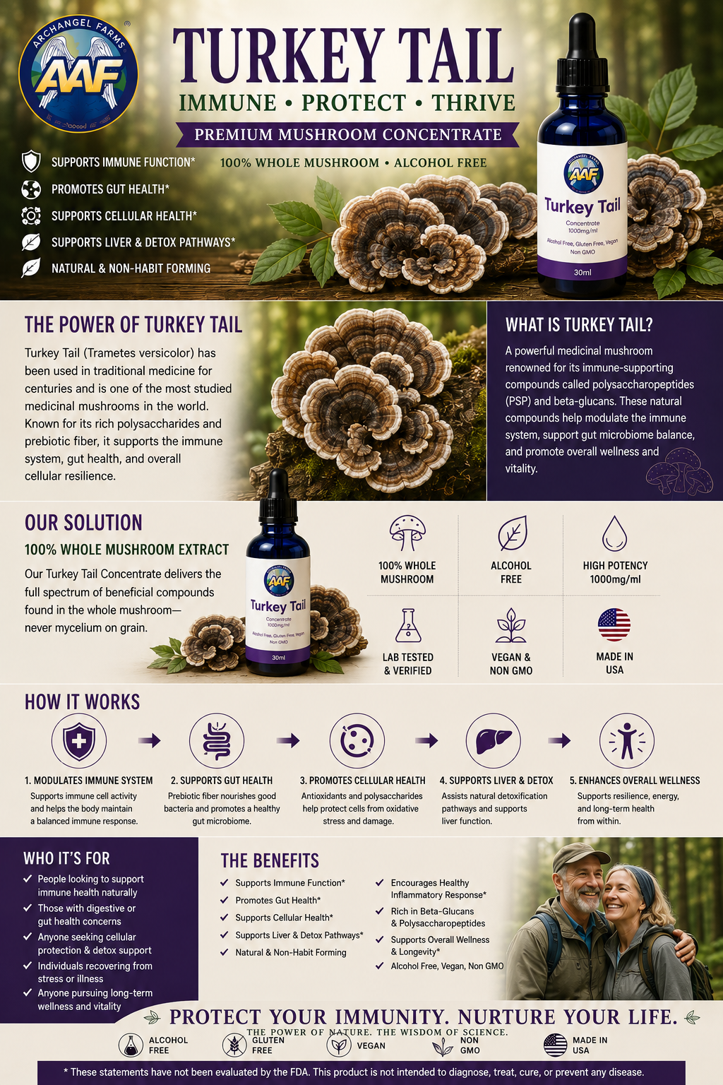Turkey Tail Liquid Concentrate