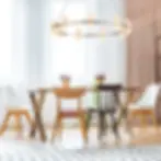 Miniatura: Pendente Candel French - Dourado e Branco LED 64W Bivolt - Bella Iluminação