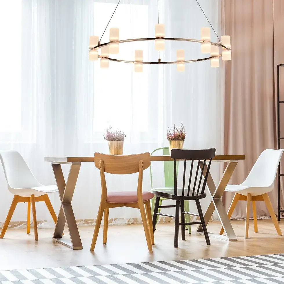 Miniatura: Pendente Candel French - Dourado e Branco LED 64W Bivolt - Bella Iluminação