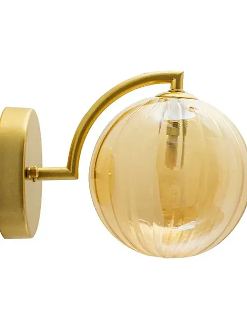 Arandela Tati - Dourado Âmbar G9 Bivolt 22 x 15 x 17cm - STARLUX