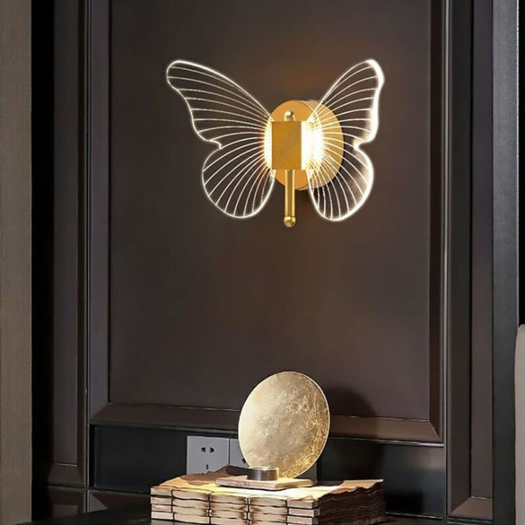 Miniatura: Arandela Borboleta Flora - Dourado LED Bivolt 3000K 18x20 - AAA