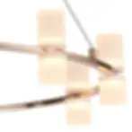 Miniatura: Pendente Candel French - Dourado e Branco LED 64W Bivolt - Bella Iluminação