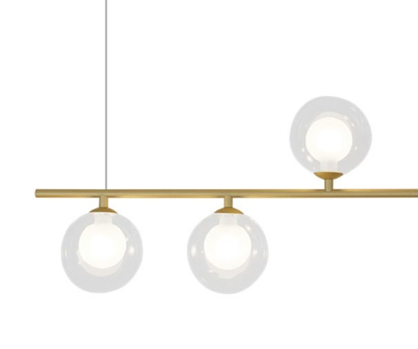 Miniatura: Pendente Orbit - Dourado G9  Bivolt 127V / 220V - 900 x 120 x 270mm STUDIOLUCE