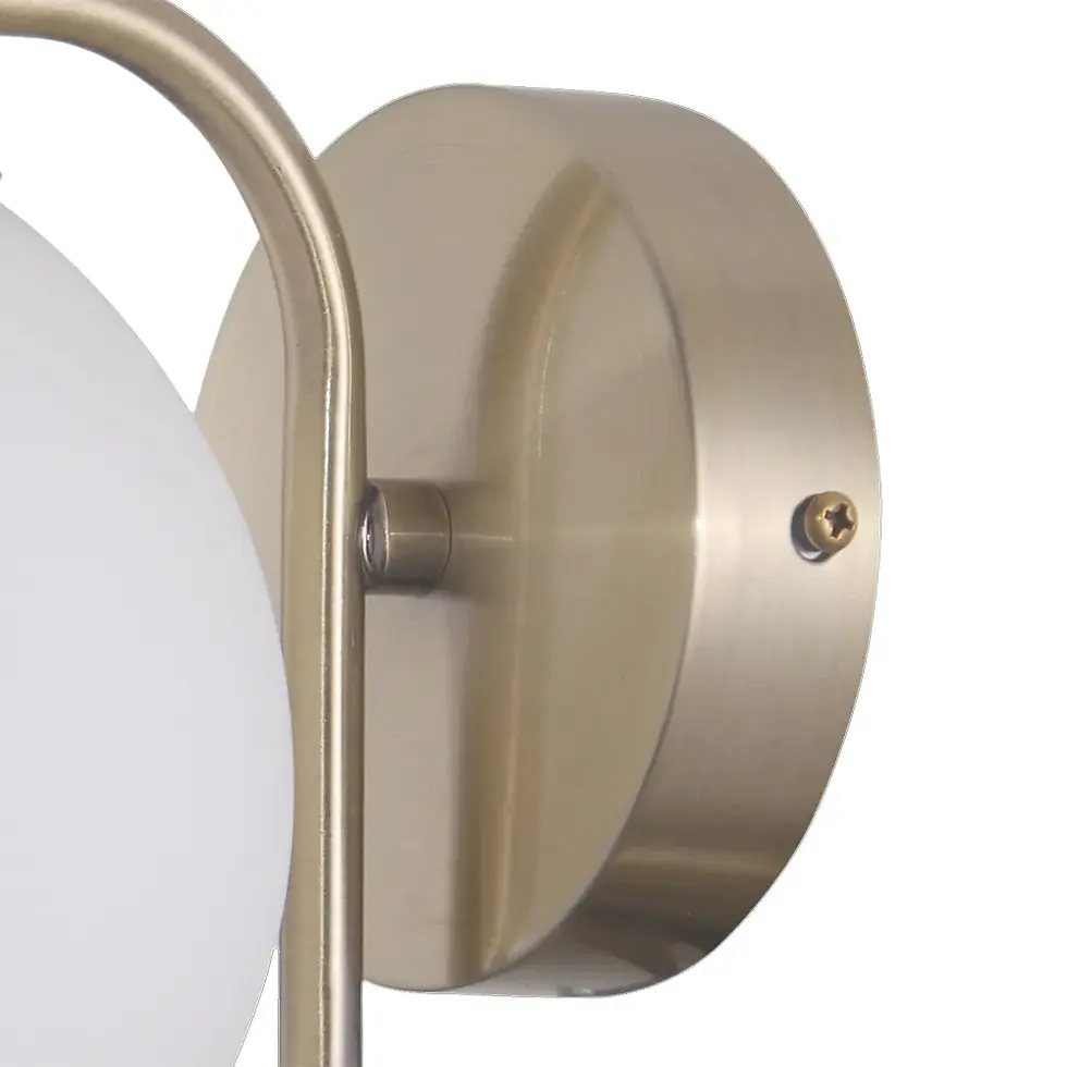 Miniatura: Arandela Petit Poa - Dourado Leitoso G45 Bivolt 17x15x20 cm - Bella Iluminação