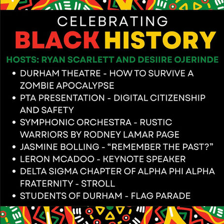 CCAAP had a fun night celebrating Black History Night at Durham Middle School!