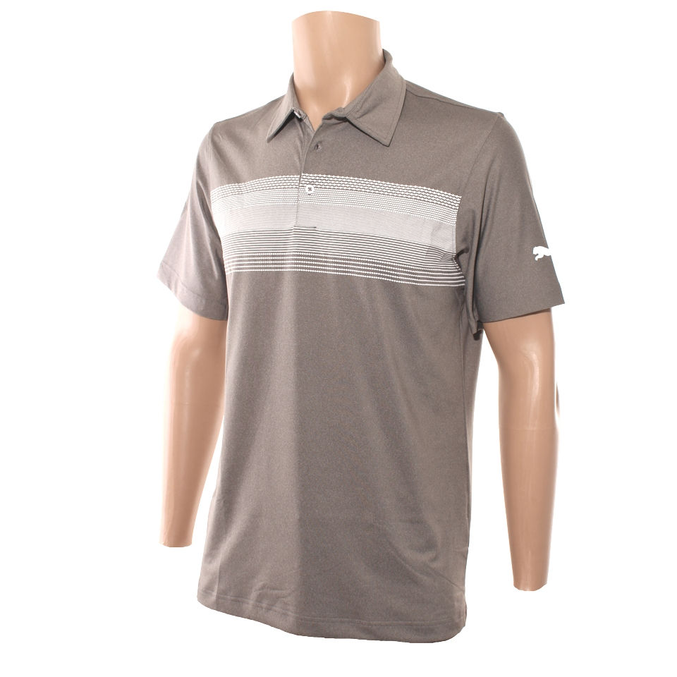 Thumbnail: Men's Stripe Golf Polo 014A