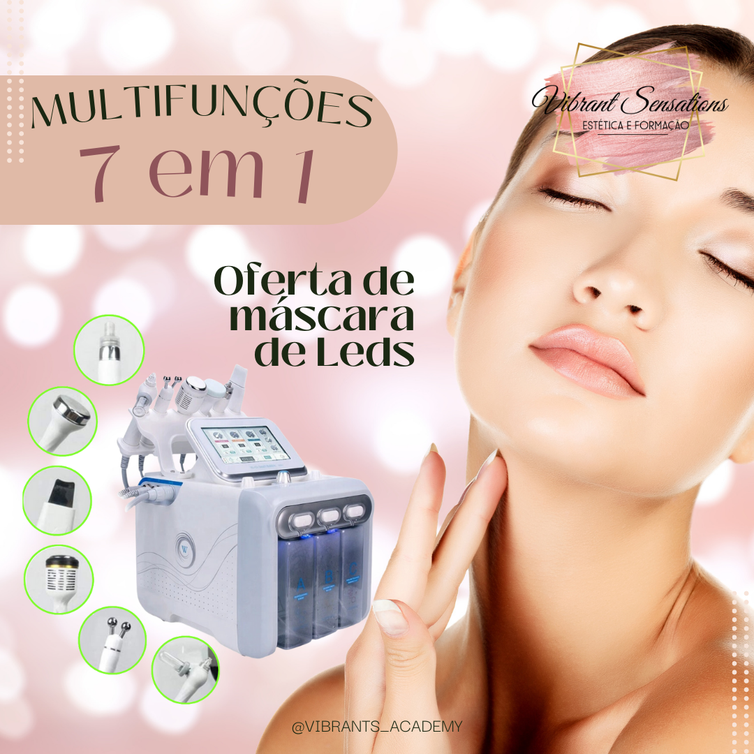 Multifunções Facial de Oxigénio 7 em 1