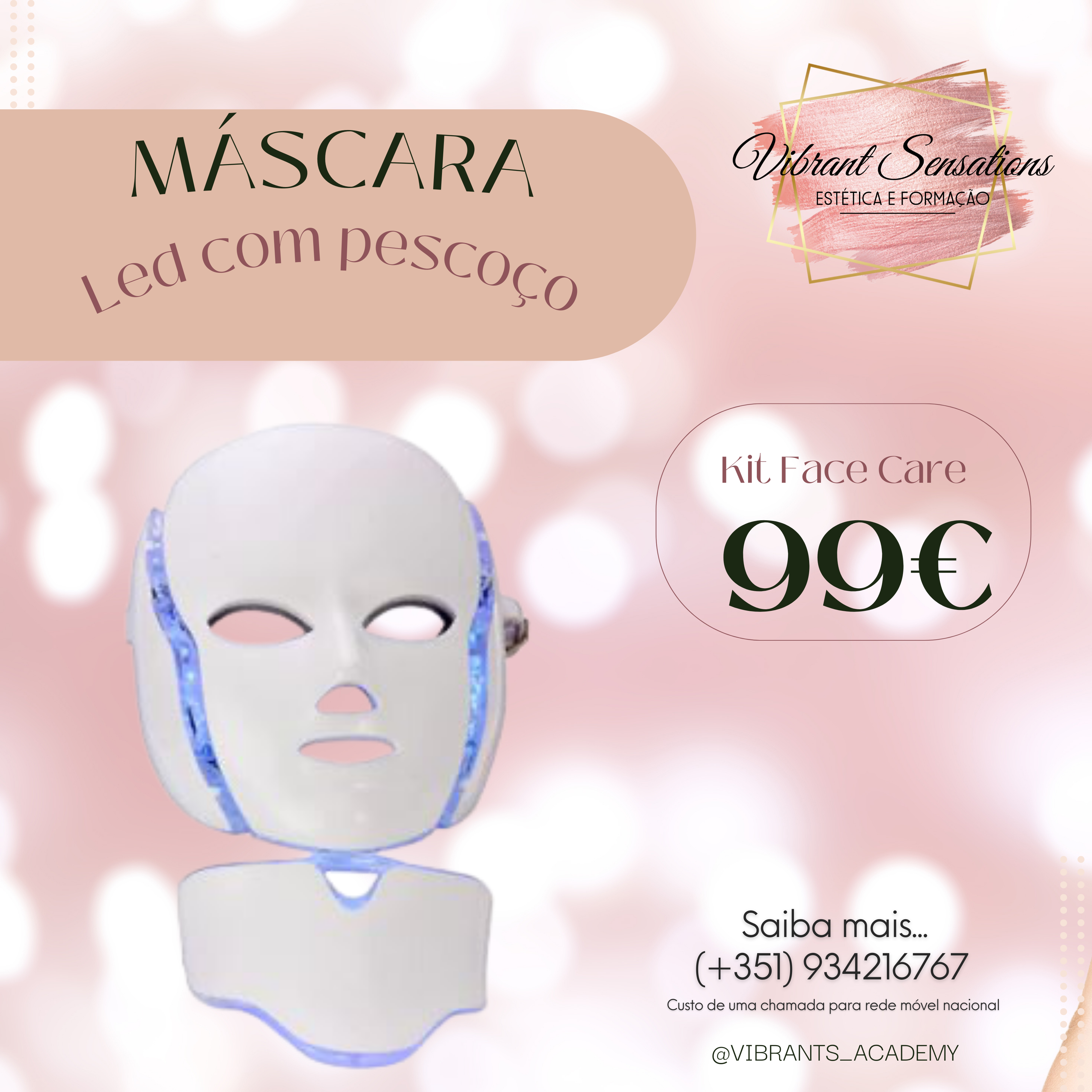 MÁSCARA LED COM PESCOÇO